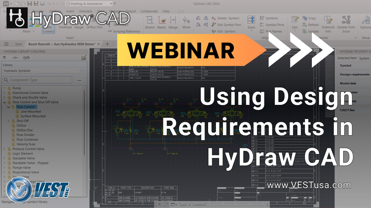 Using Design Requirements in HyDraw CAD